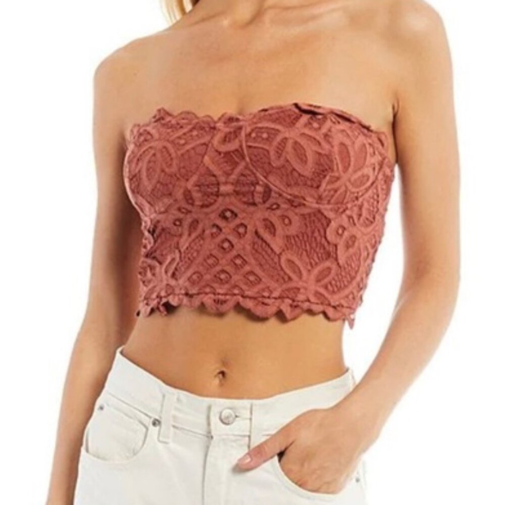 FREE PEOPLE Pink tube top Medium